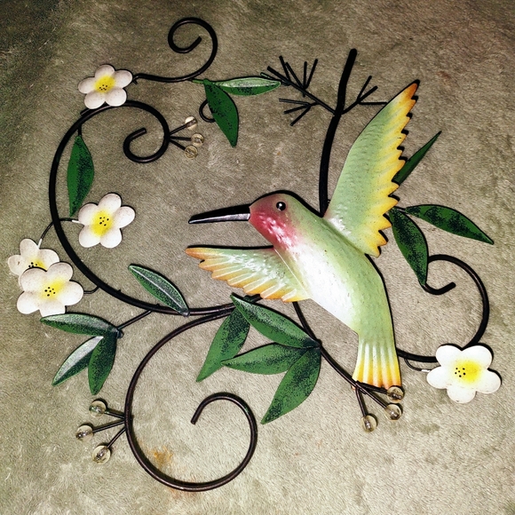 Set of 3 hummingbird metal signs - Picture 3 of 4